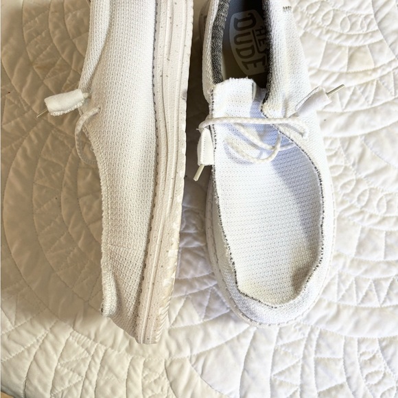 Hey Dude White Boat Shoes for Men size 12 - Picture 3 of 7